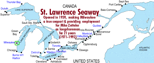 Zonyx Report Map:  St. Lawrence Seaway [Click for Web Site]