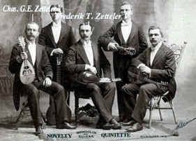 Zonyx Report Photo:  Mandolin & Guitar Band with Chas. E.G. & Frederick Tobias Zetteler